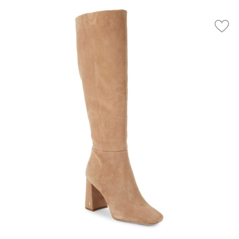 Sam Edelman Suede Tan Heeled Boots